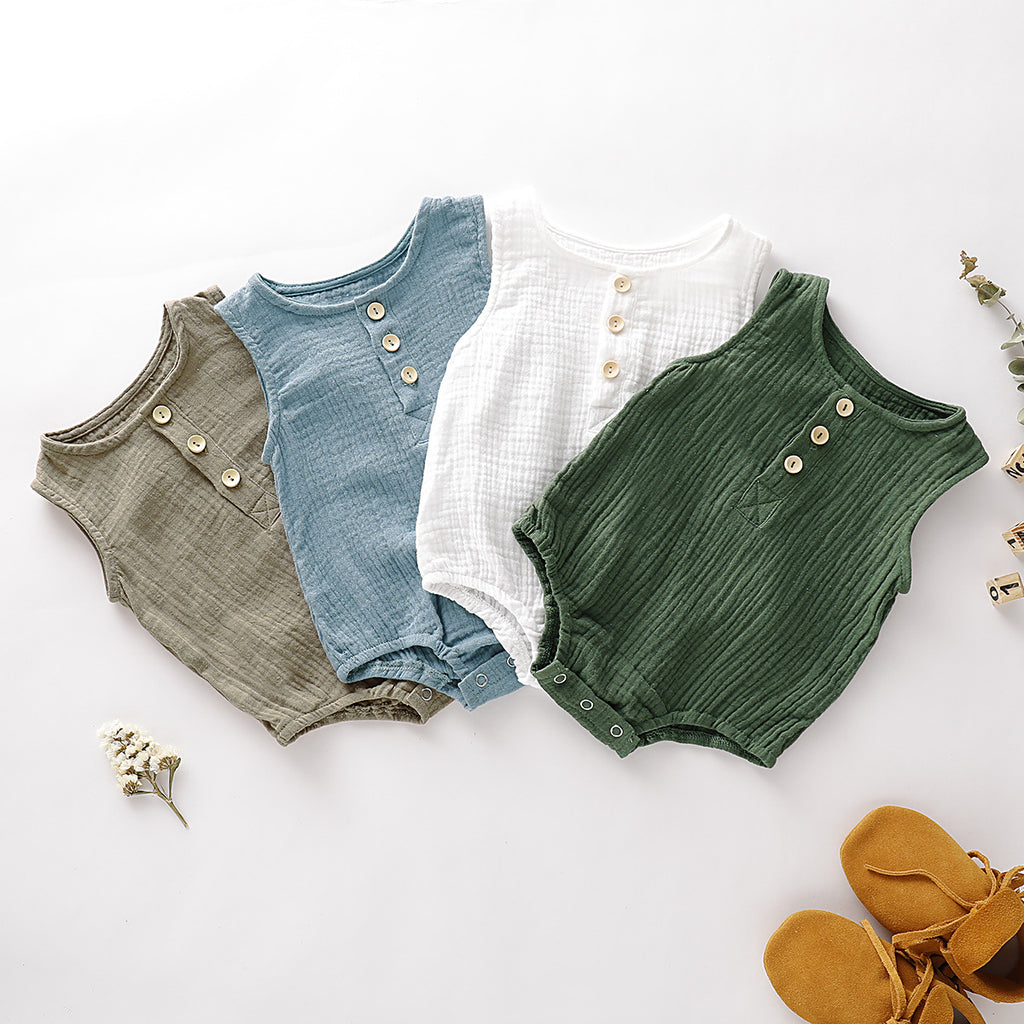 Spring Linen Day Romper