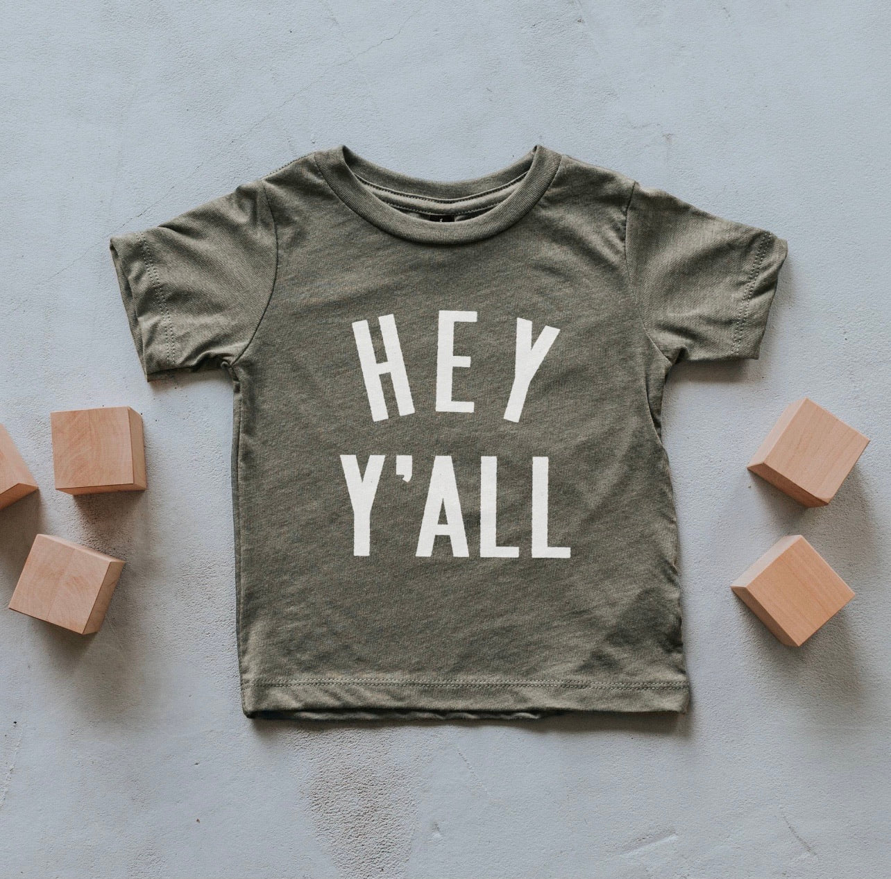 Olive Hey Y’all Kids Tee
