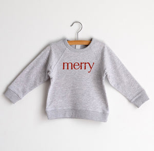 “Merry” French Terry Organic Pullover