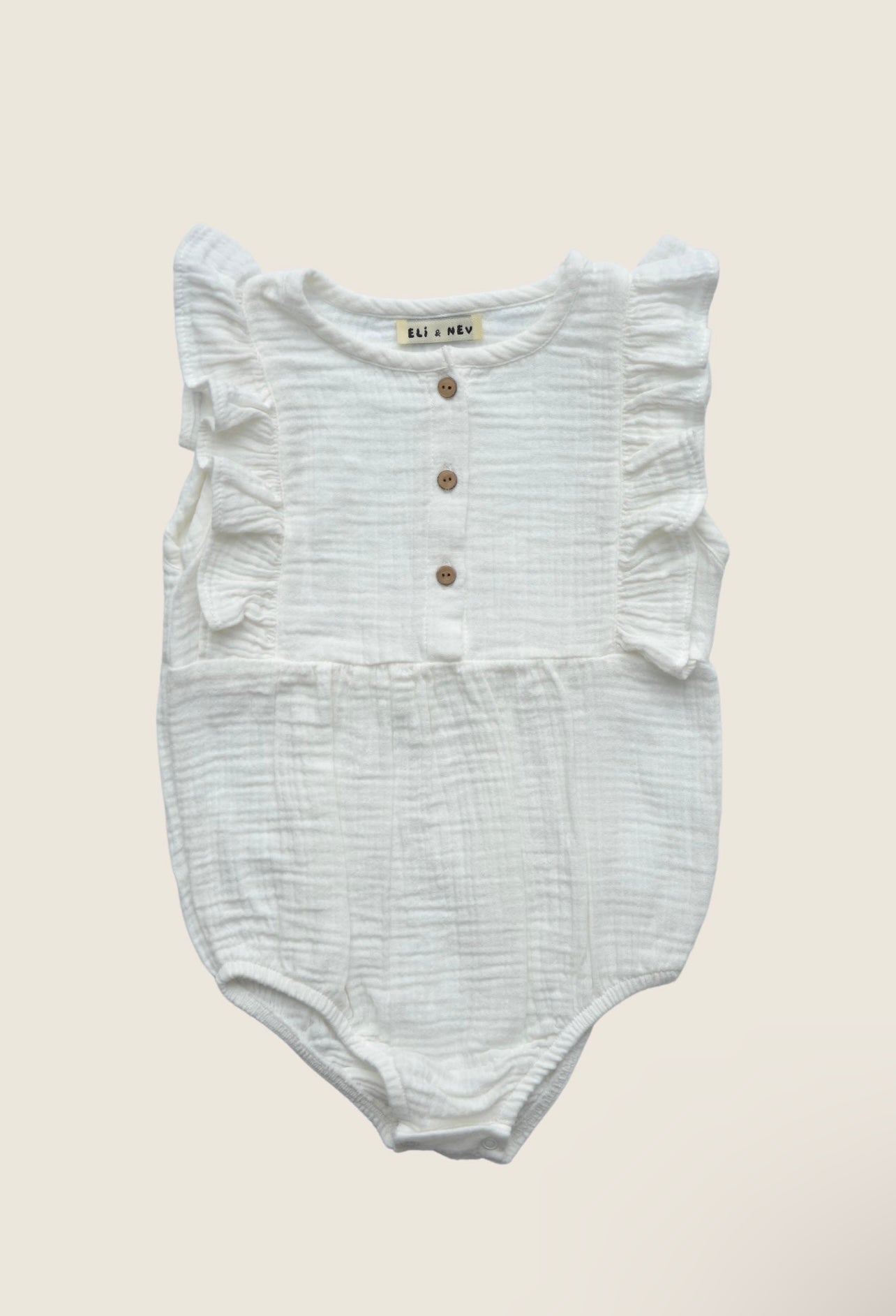 White baby bodysuit