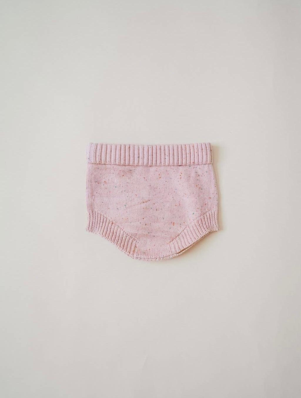 Speckled Knit Bloomer -Peony