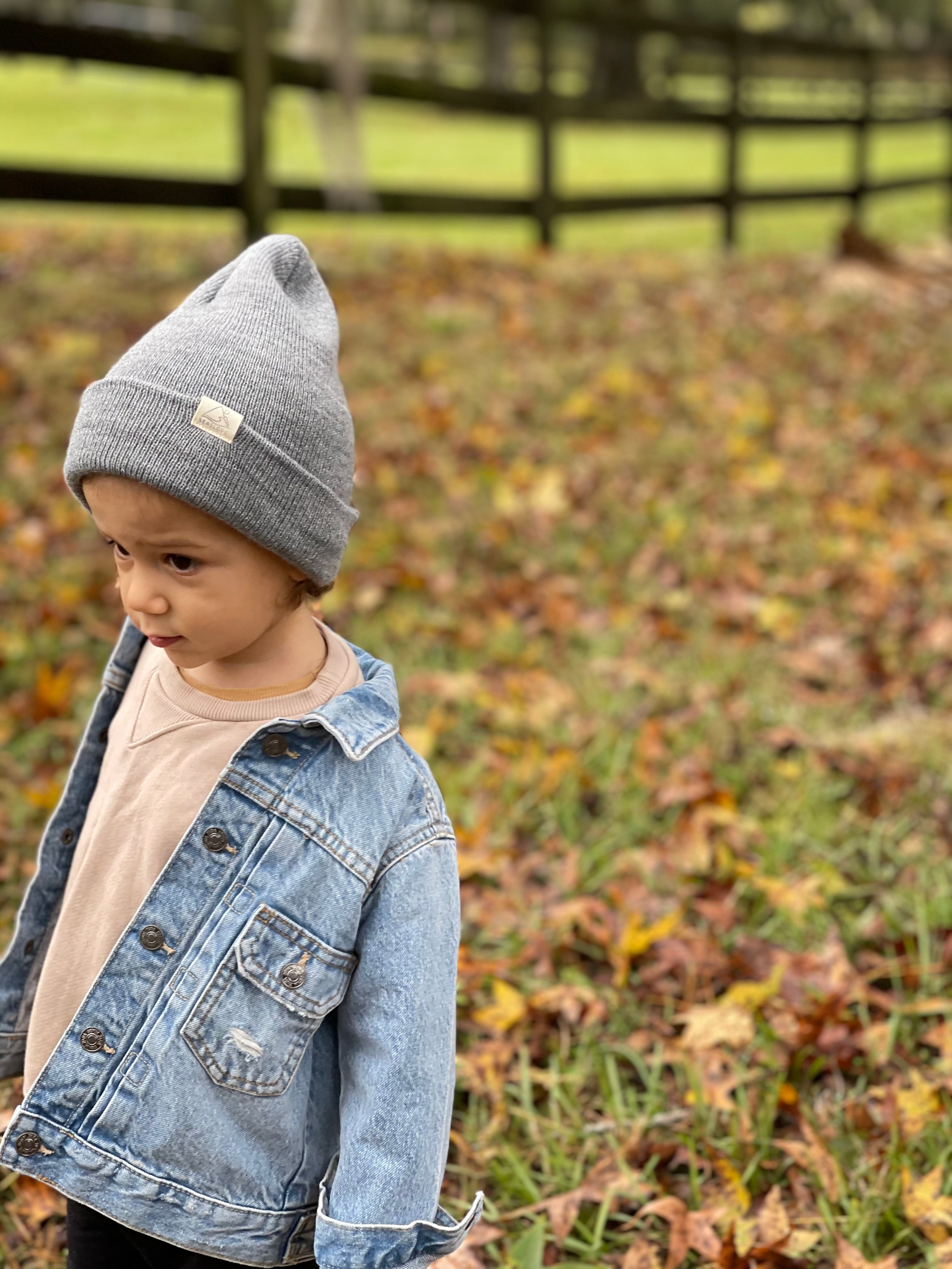 Gray Knit Beanie