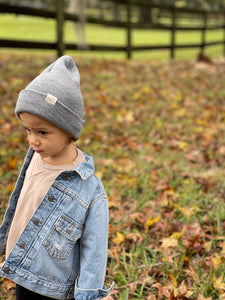 Gray Knit Beanie