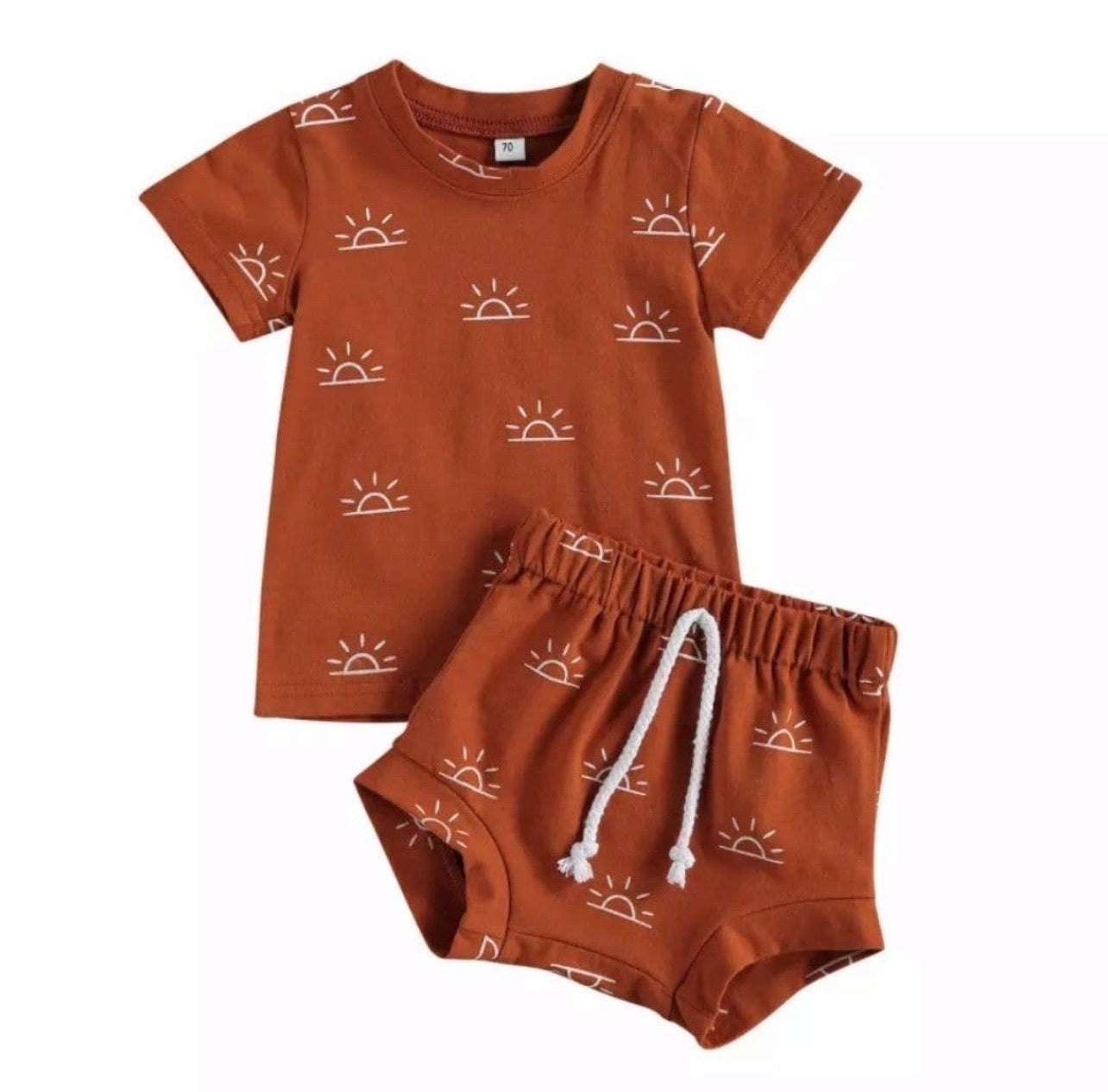 Terracotta Sunrise Two-Piece Set