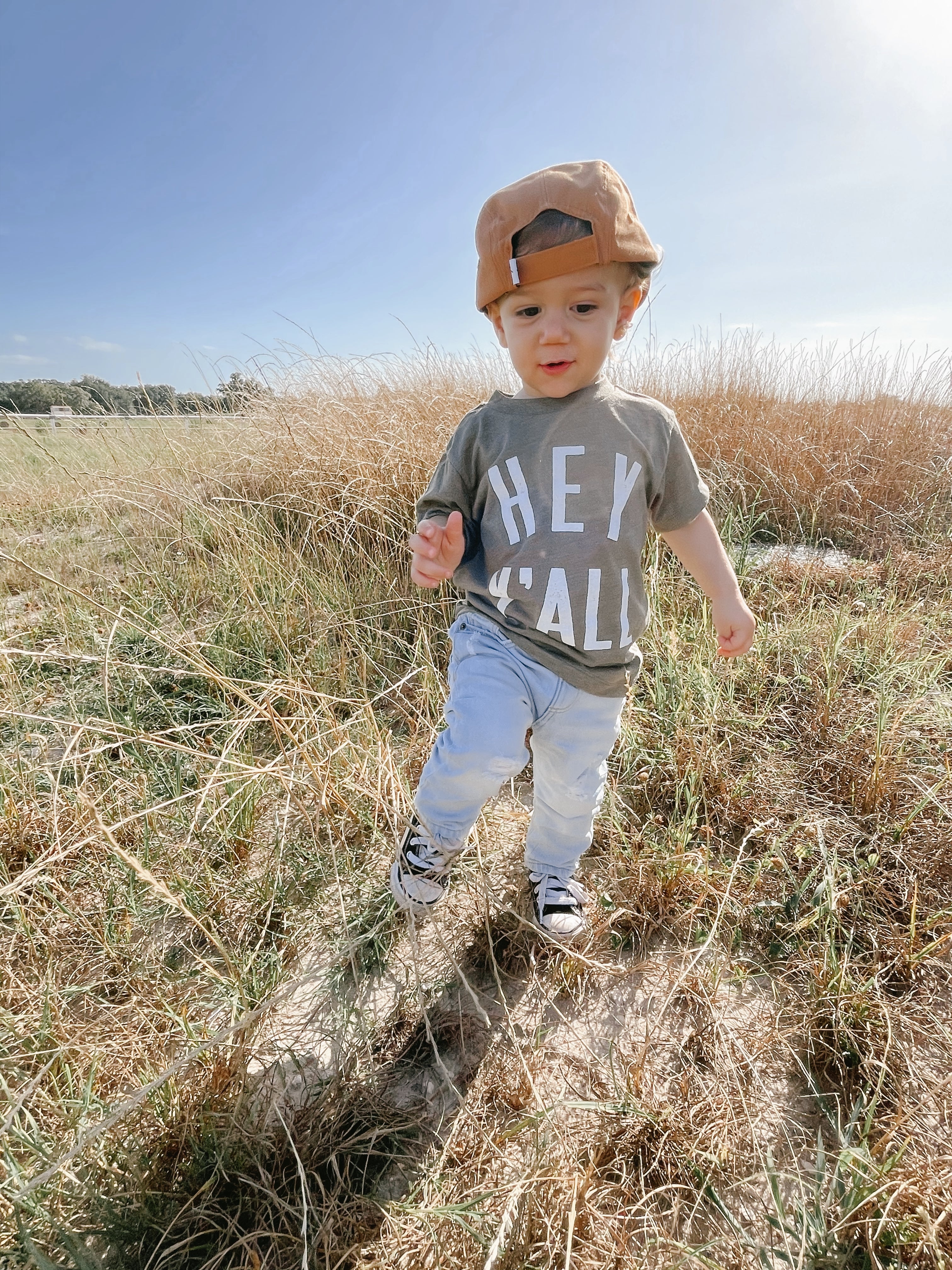 Olive Hey Y’all Kids Tee