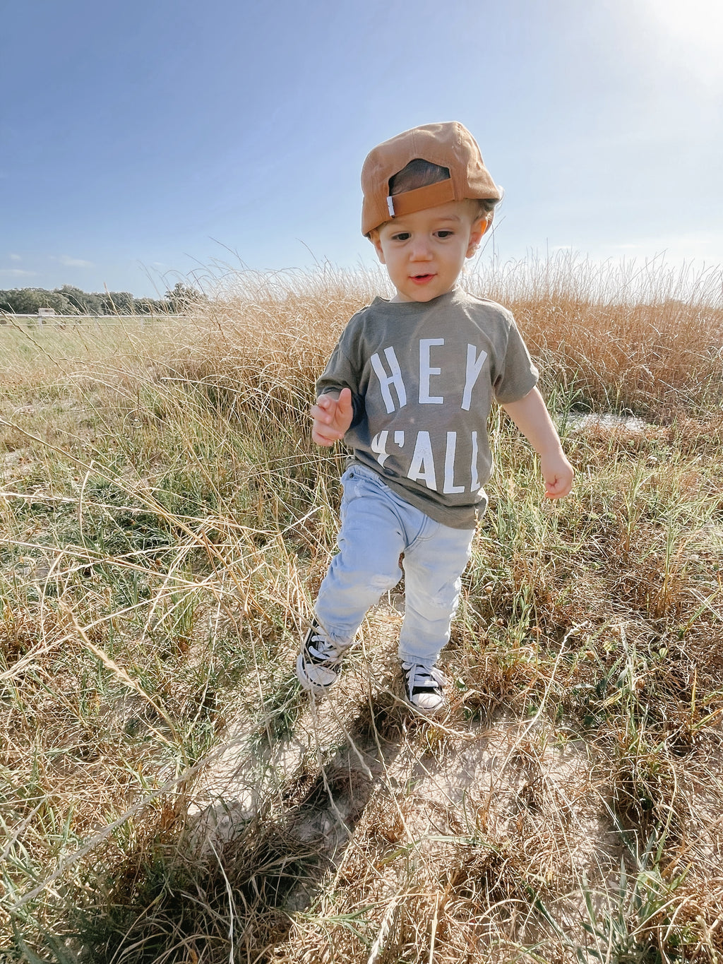 Olive Hey Y’all Kids Tee