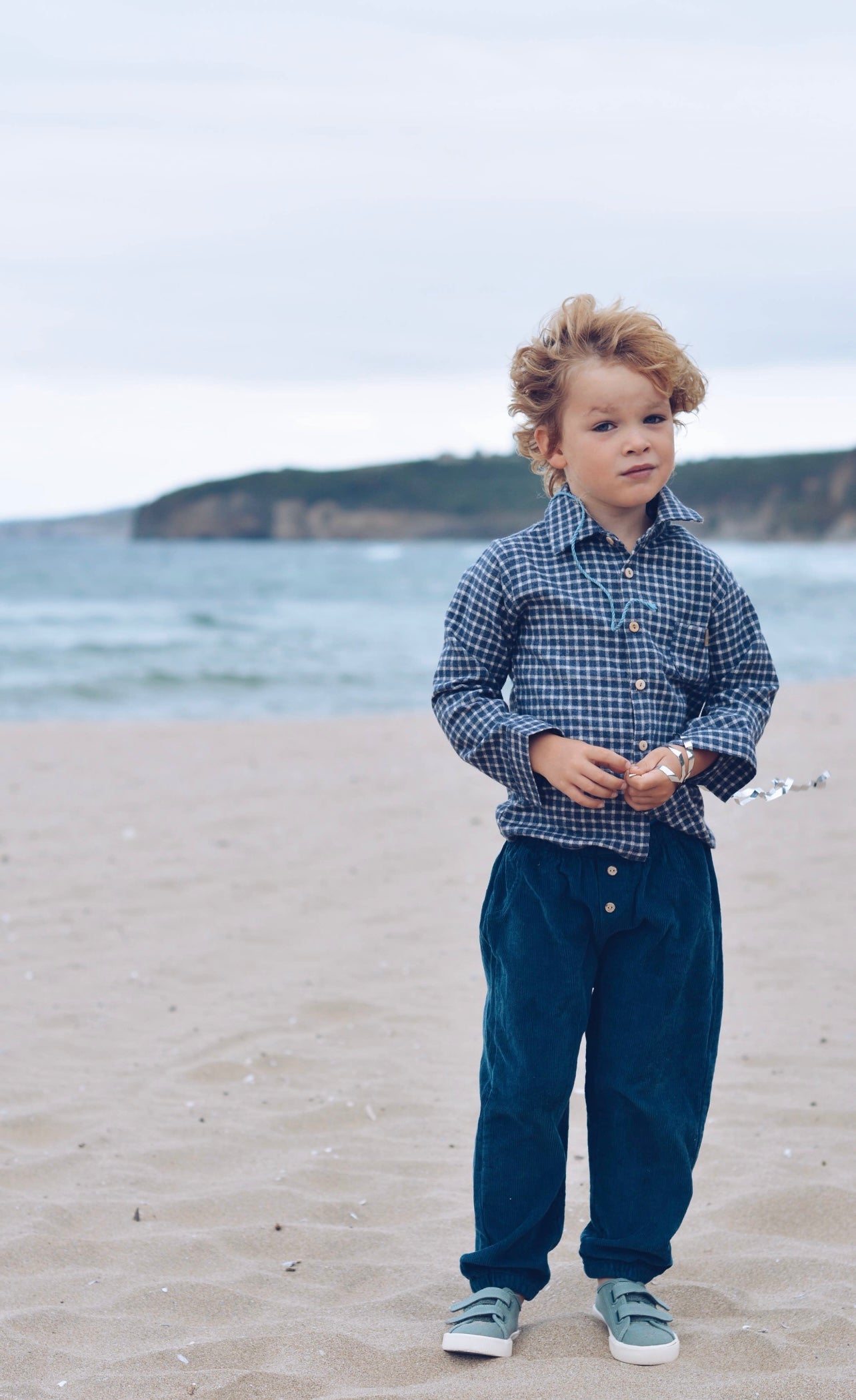 Baby/kids boy gingham shirt