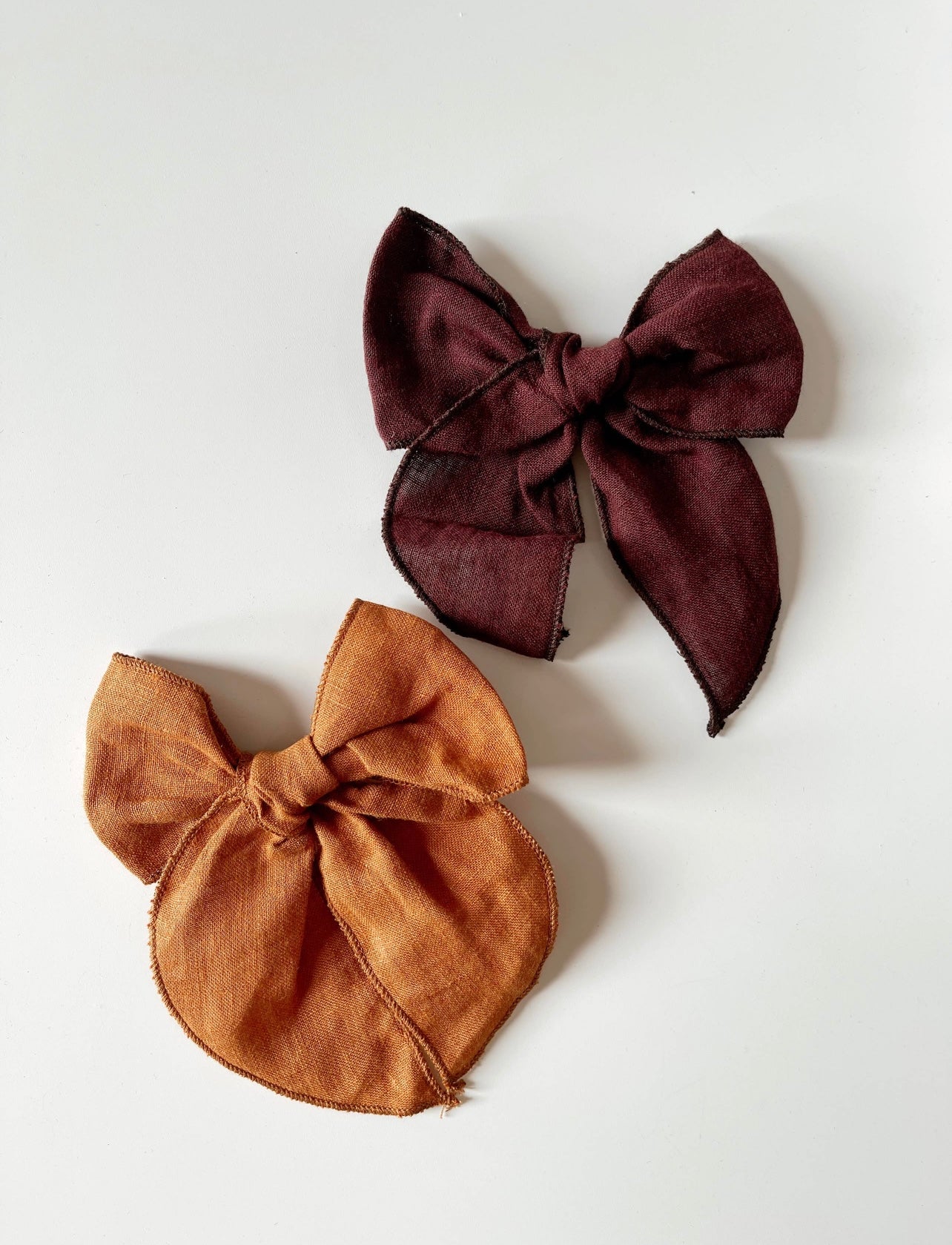 Oversized Frill Cotton Bow Clip